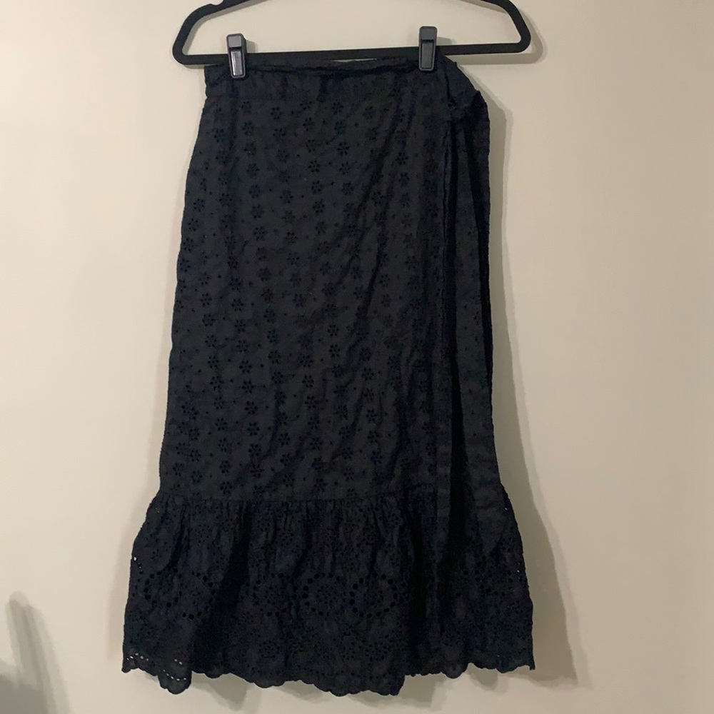 100% Cotton Gap Eyelet Wrap Skirt